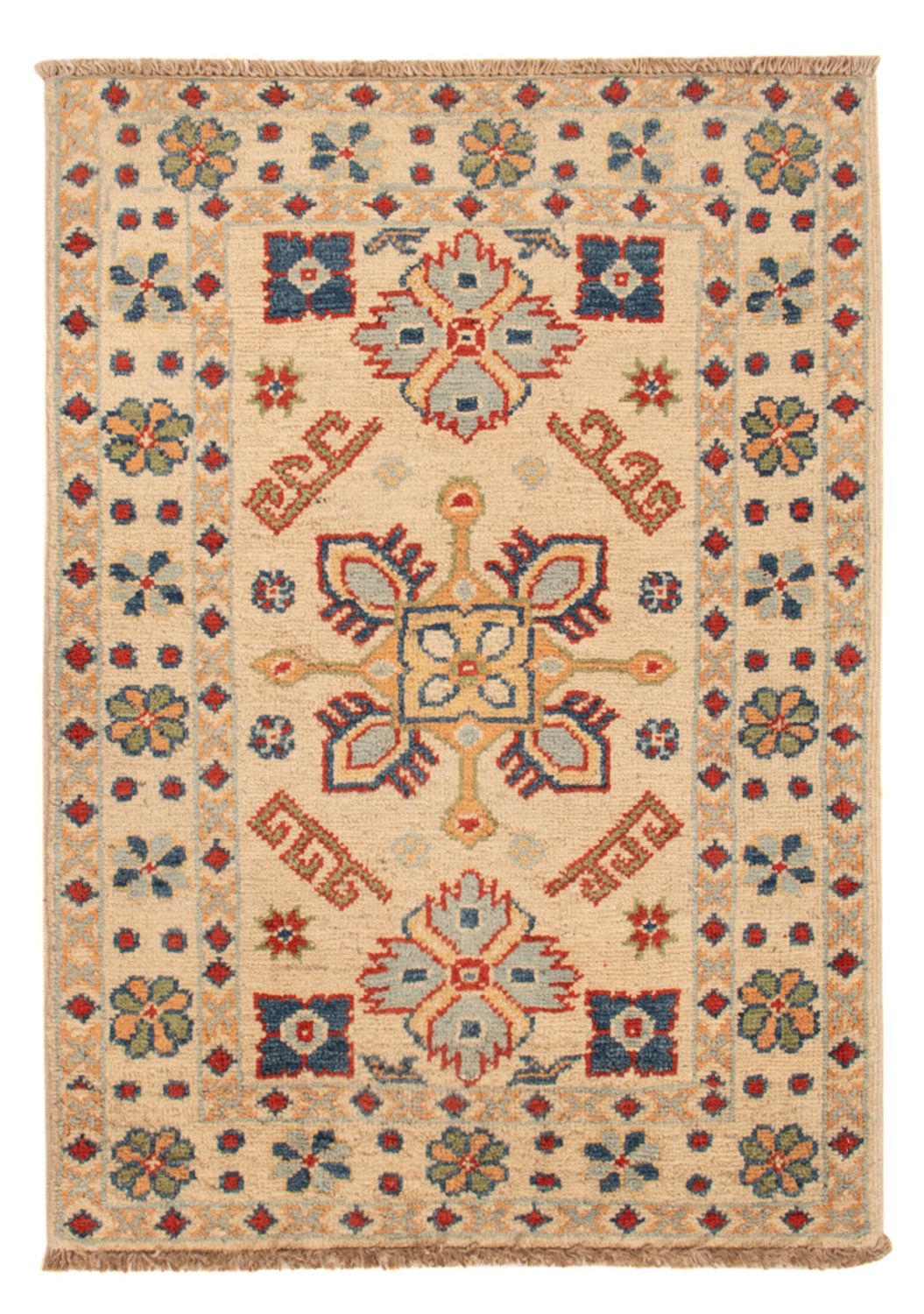 Tapis Ziegler - Kazak - 82 x 57 cm - beige clair