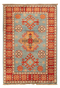 Tapis Ziegler - Kazak - 88 x 59 cm - bleu clair