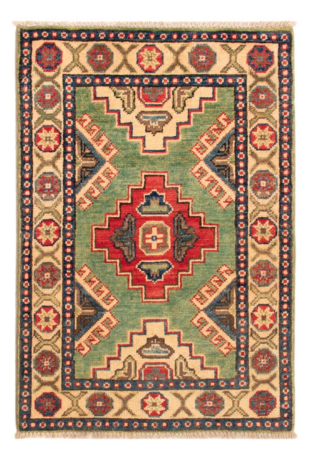 Tapis Ziegler - Kazak - 90 x 60 cm - vert