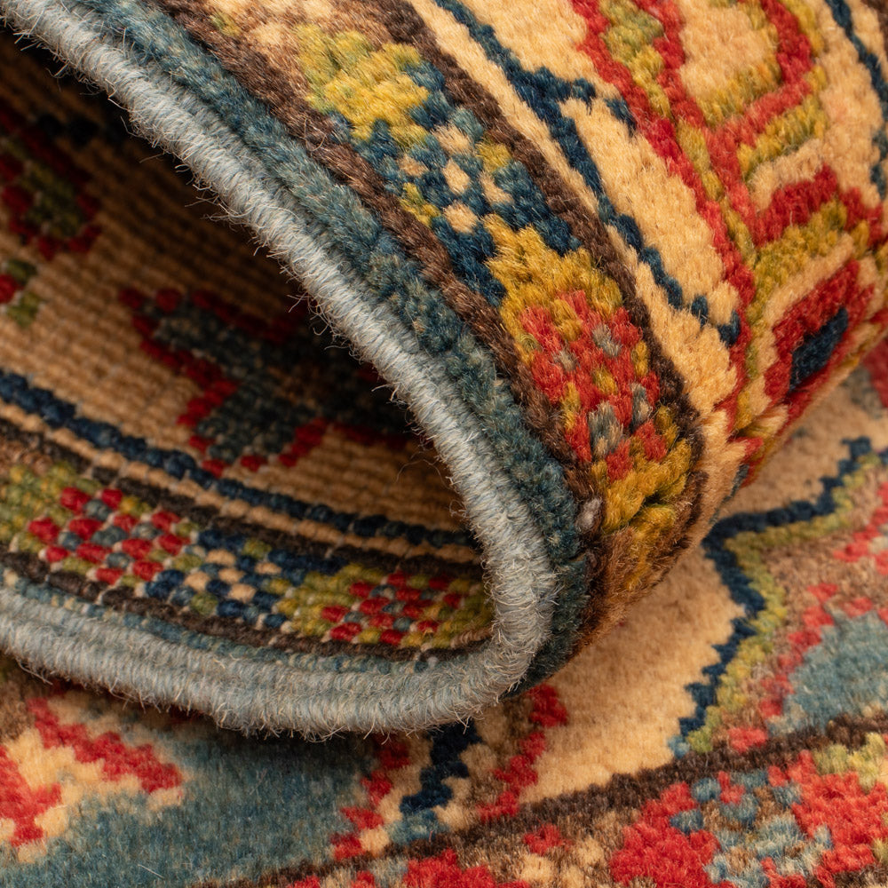 Tapis Ziegler - Kazak - 105 x 59 cm - bleu