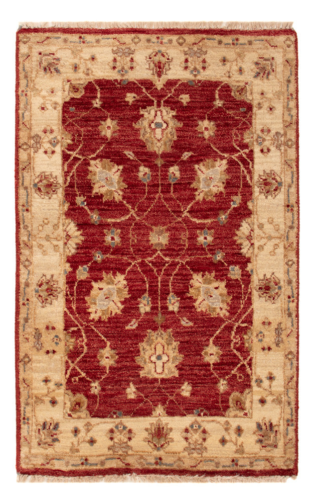 Tapis Ziegler - 90 x 60 cm - rouge bordeaux