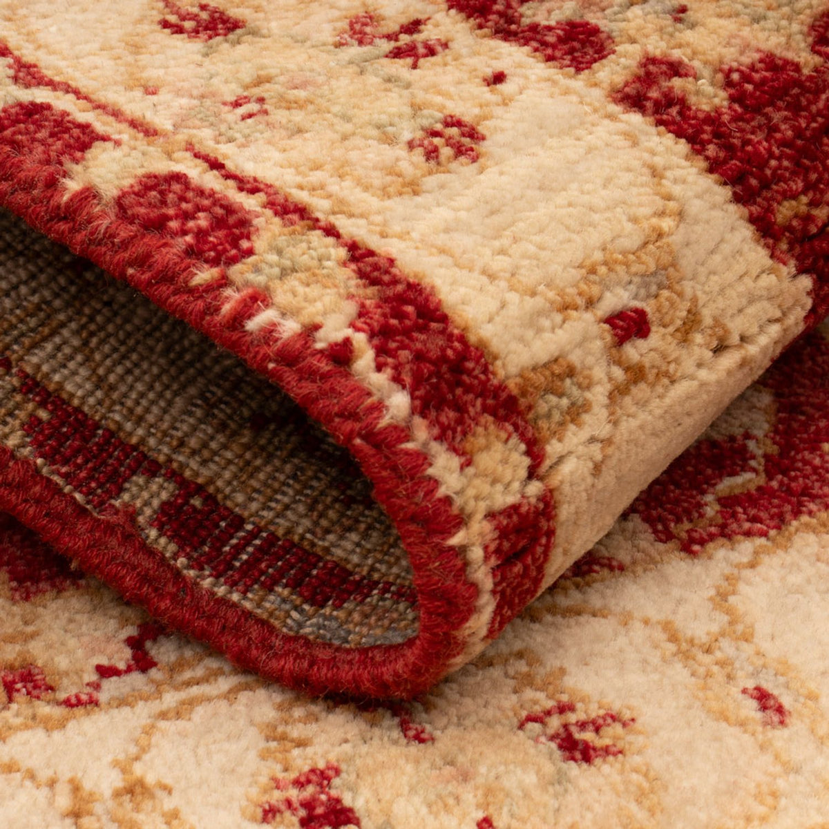 Tapis Ziegler - 90 x 60 cm - rouge bordeaux