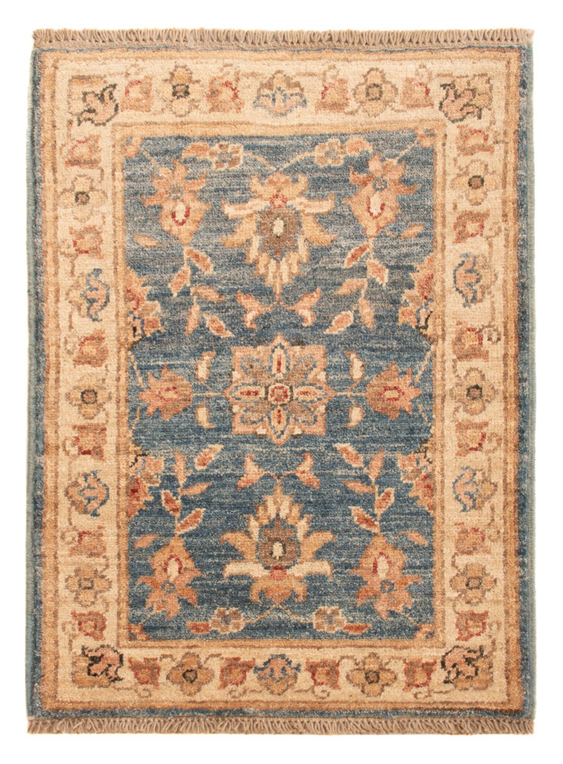 Tapis Ziegler - 67 x 50 cm - bleu pétrole
