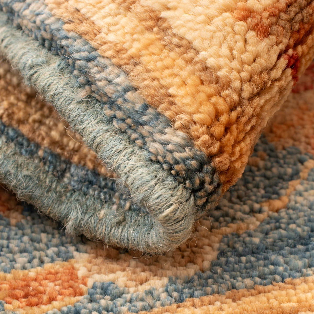 Tapis Ziegler - 67 x 50 cm - bleu pétrole