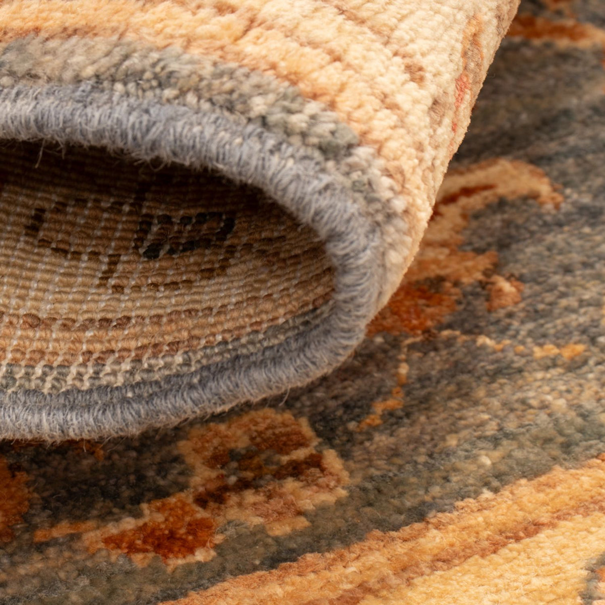 Tapis Ziegler - 80 x 50 cm - bleu pétrole