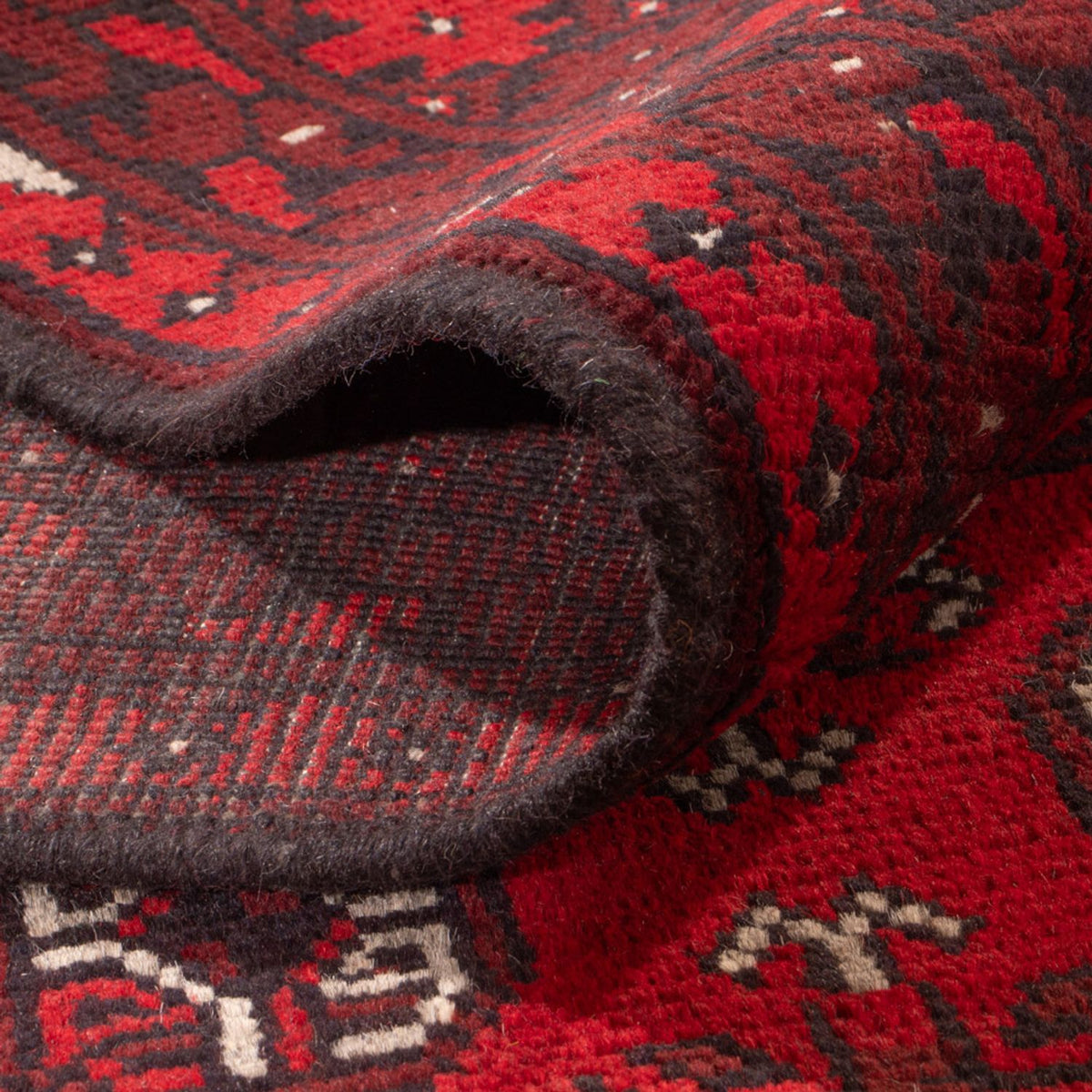 Tapis afghan - Filpa - 302 x 245 cm - rouge