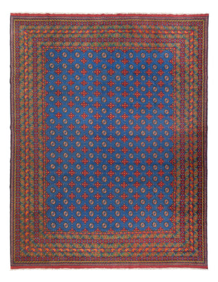 Tapis afghan - Filpa - 392 x 300 cm - bleu