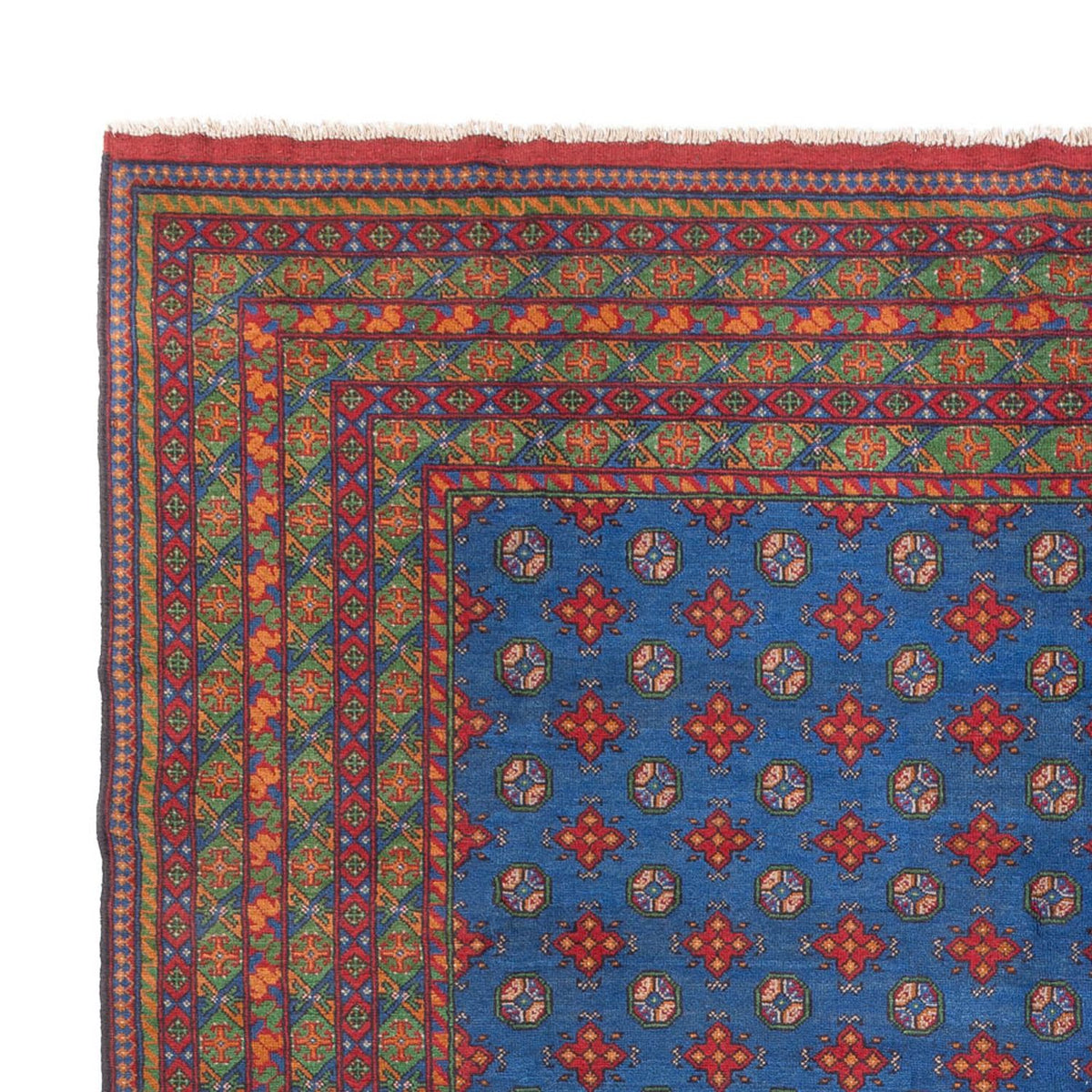 Tapis afghan - Filpa - 392 x 300 cm - bleu