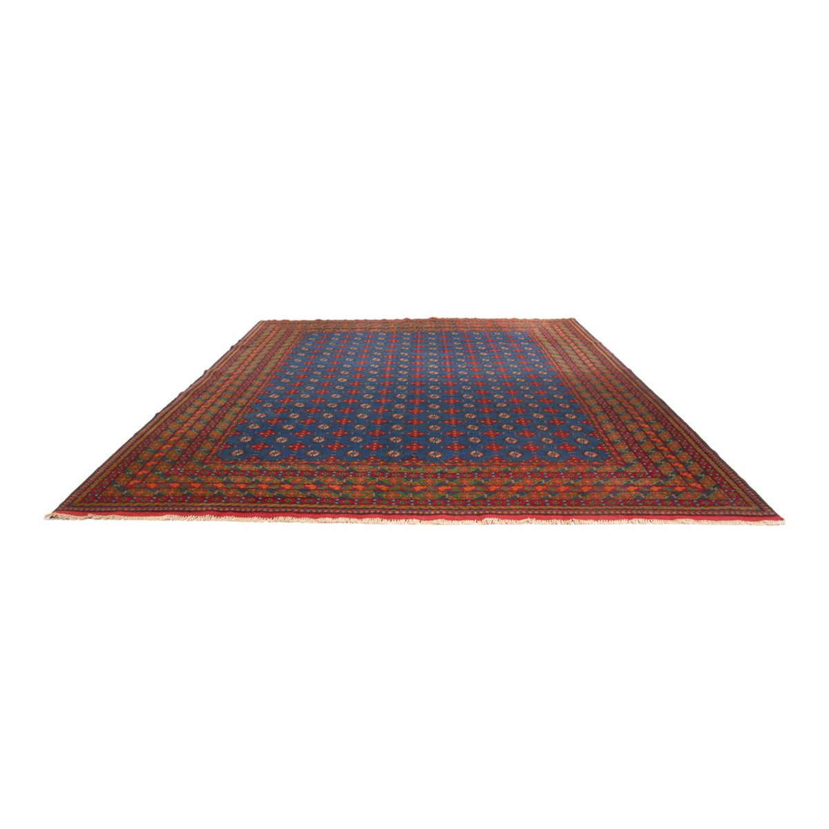 Tapis afghan - Filpa - 392 x 300 cm - bleu