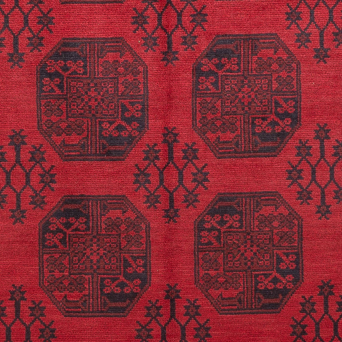 Tapis afghan - Filpa - 346 x 246 cm - rouge