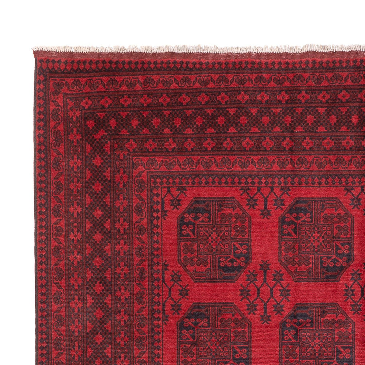 Tapis afghan - Filpa - 346 x 246 cm - rouge