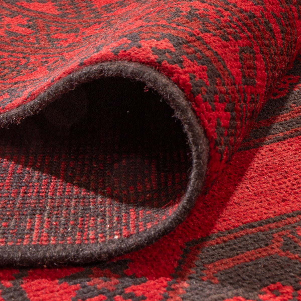 Tapis afghan - Filpa - 346 x 246 cm - rouge