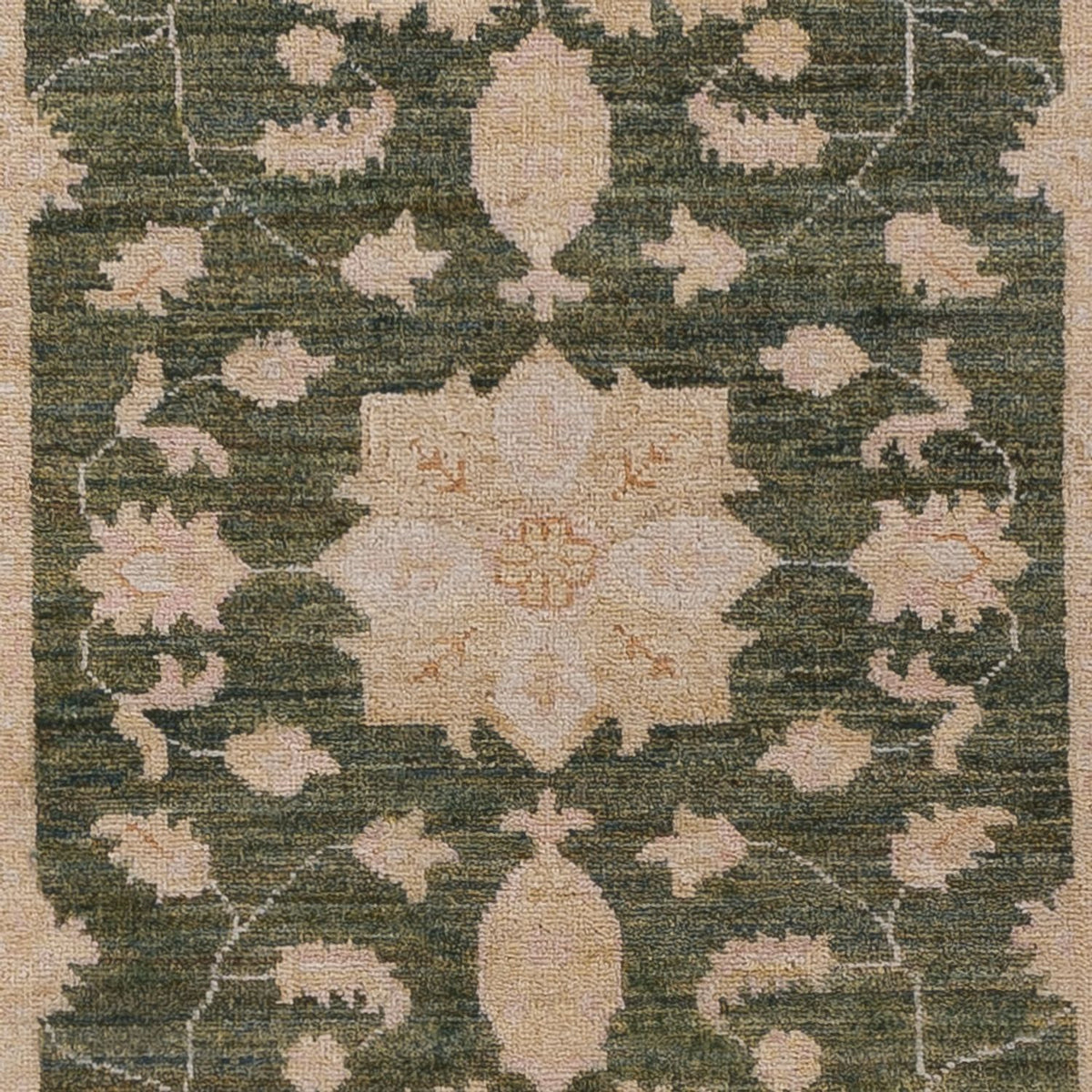 Tapis de couloir Tapis Ziegler - 246 x 82 cm - vert olive