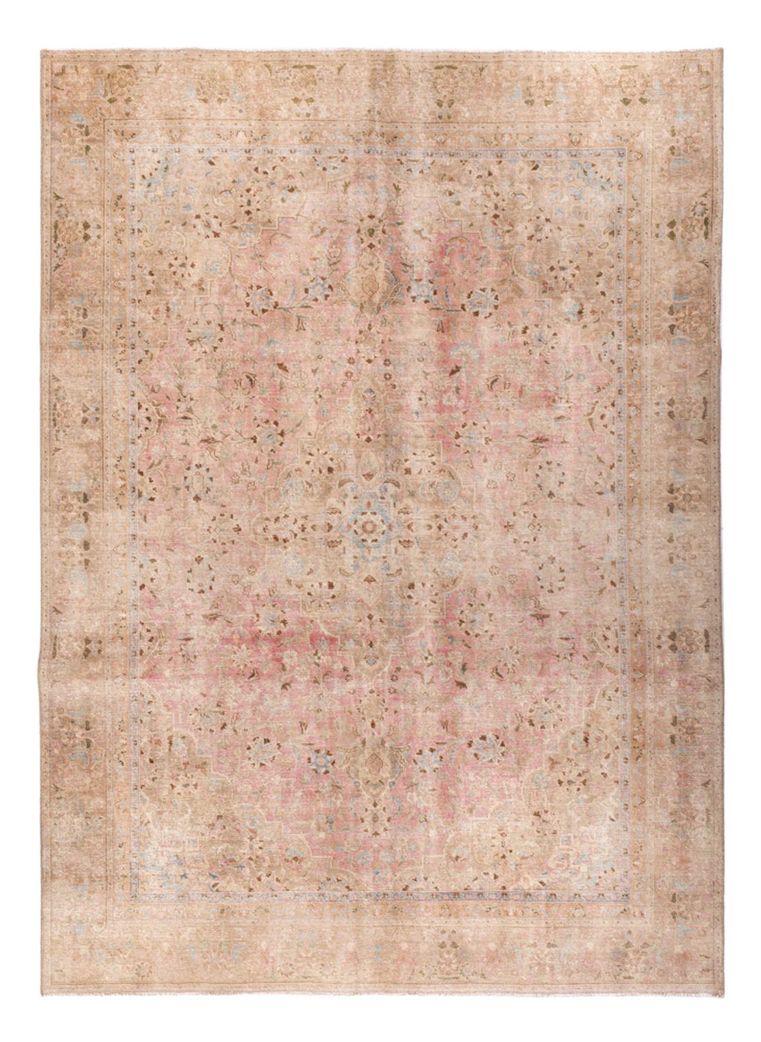 Tapis vintage - 363 x 267 cm - beige foncé