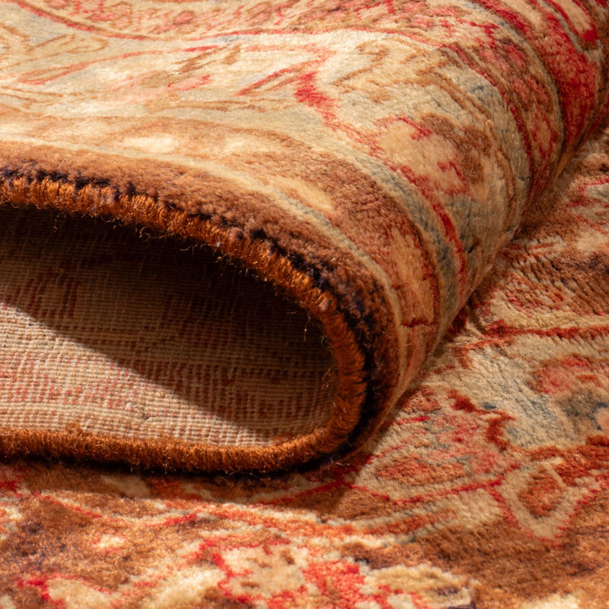 Tapis vintage - 412 x 300 cm - beige foncé