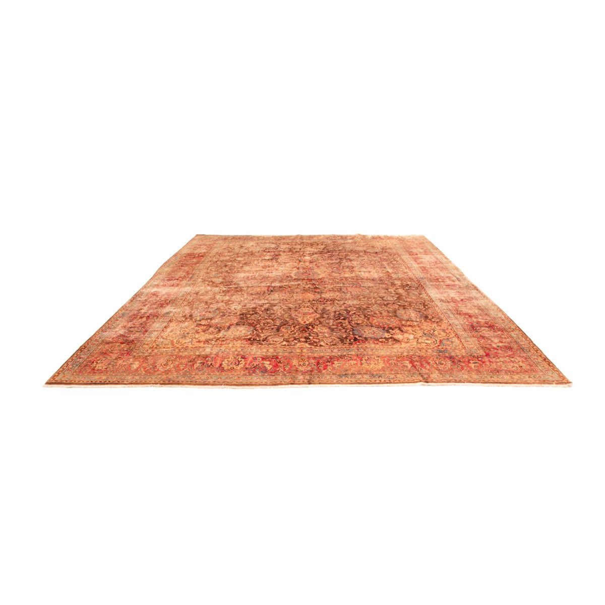 Tapis vintage - 412 x 300 cm - beige foncé