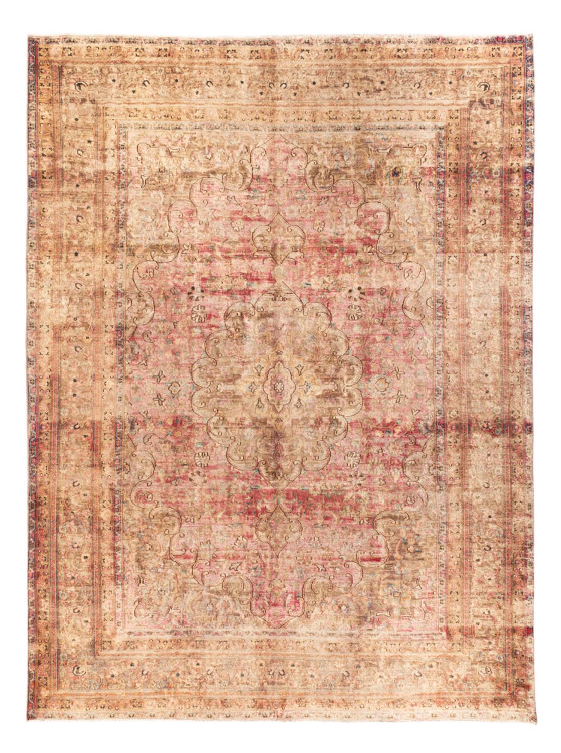Tapis vintage - 333 x 239 cm - beige foncé