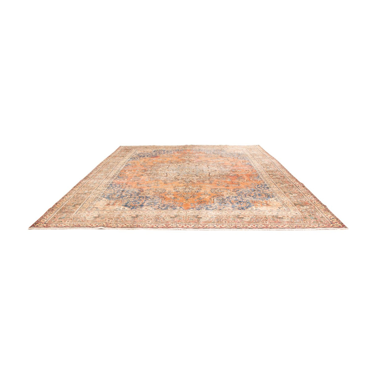Tapis vintage - 383 x 290 cm - rouille