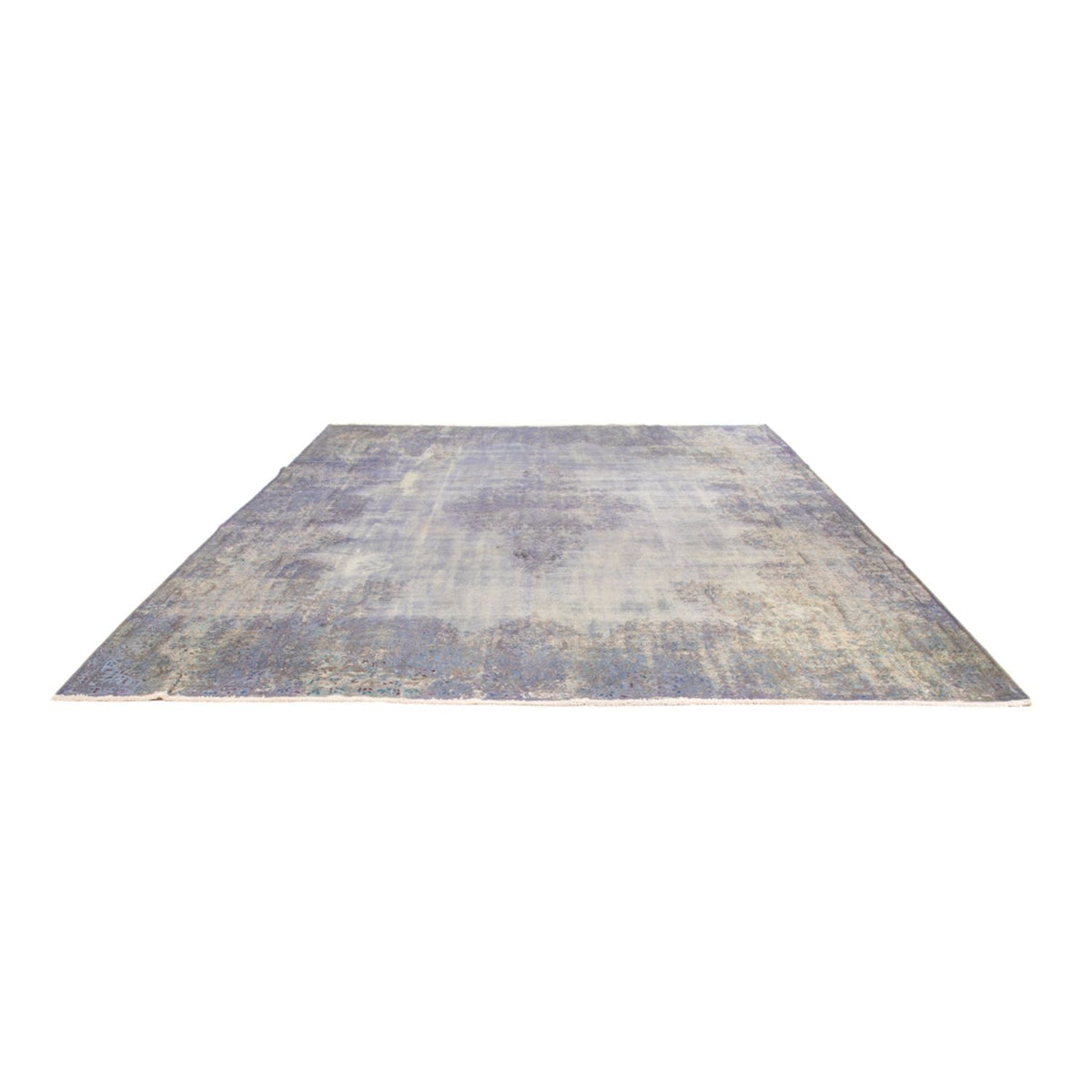 Tapis vintage - 355 x 266 cm - bleu foncé