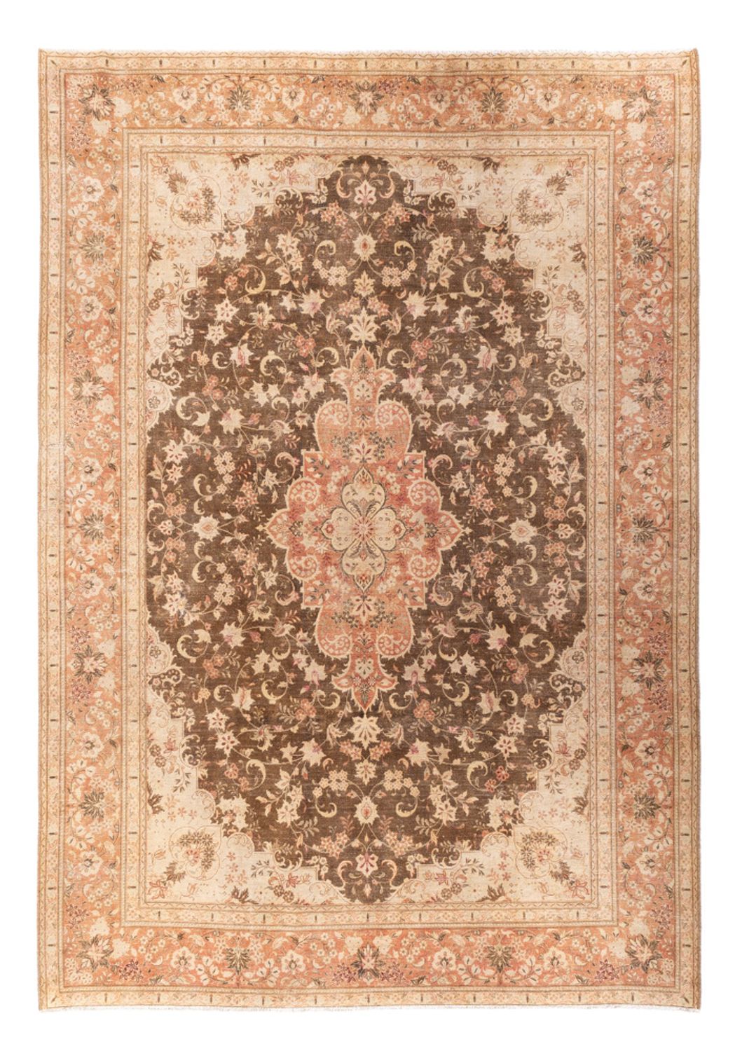 Tapis vintage - 335 x 235 cm - beige foncé