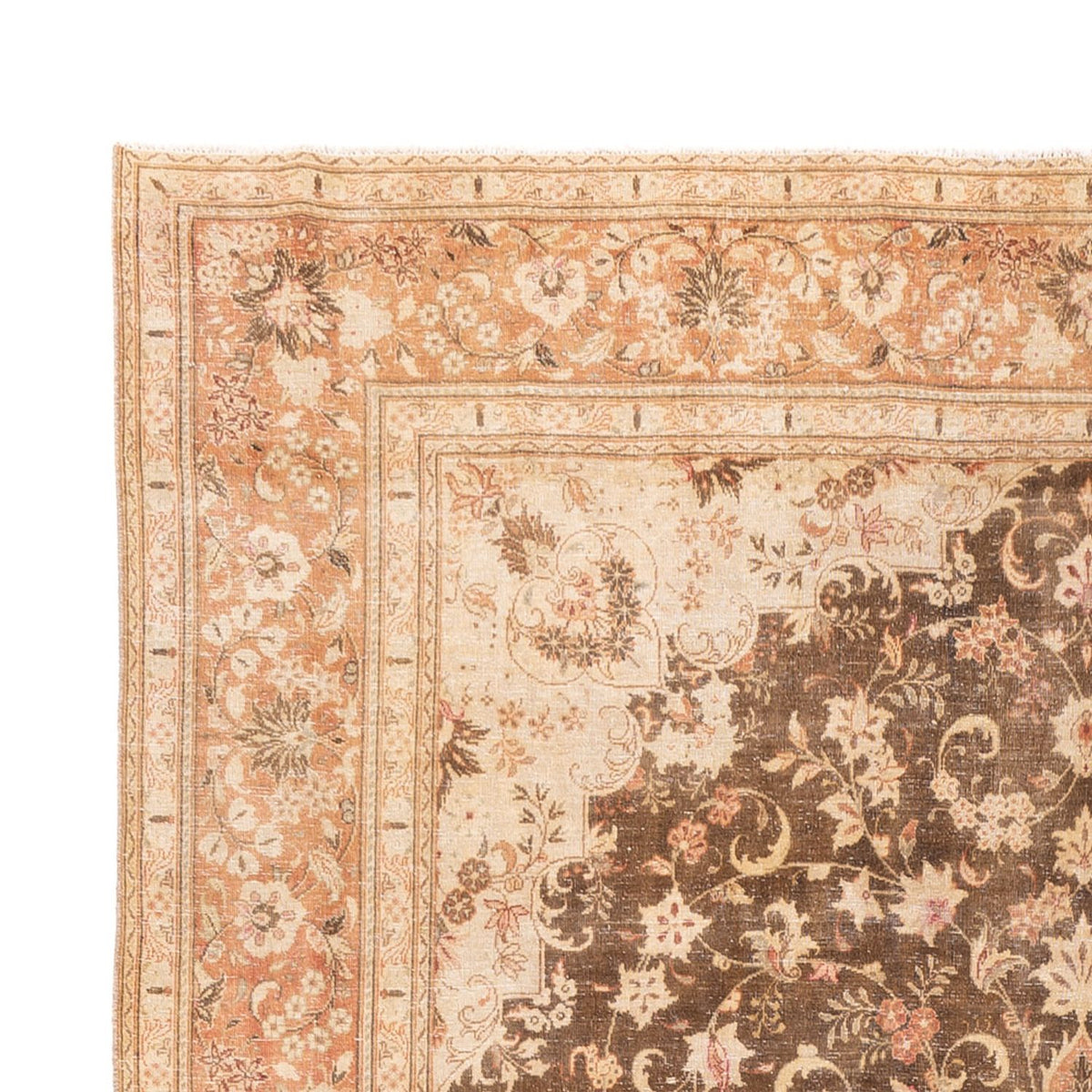 Tapis vintage - 335 x 235 cm - beige foncé