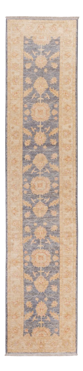Tapis de couloir Tapis Ziegler - 295 x 61 cm - bleu pétrole