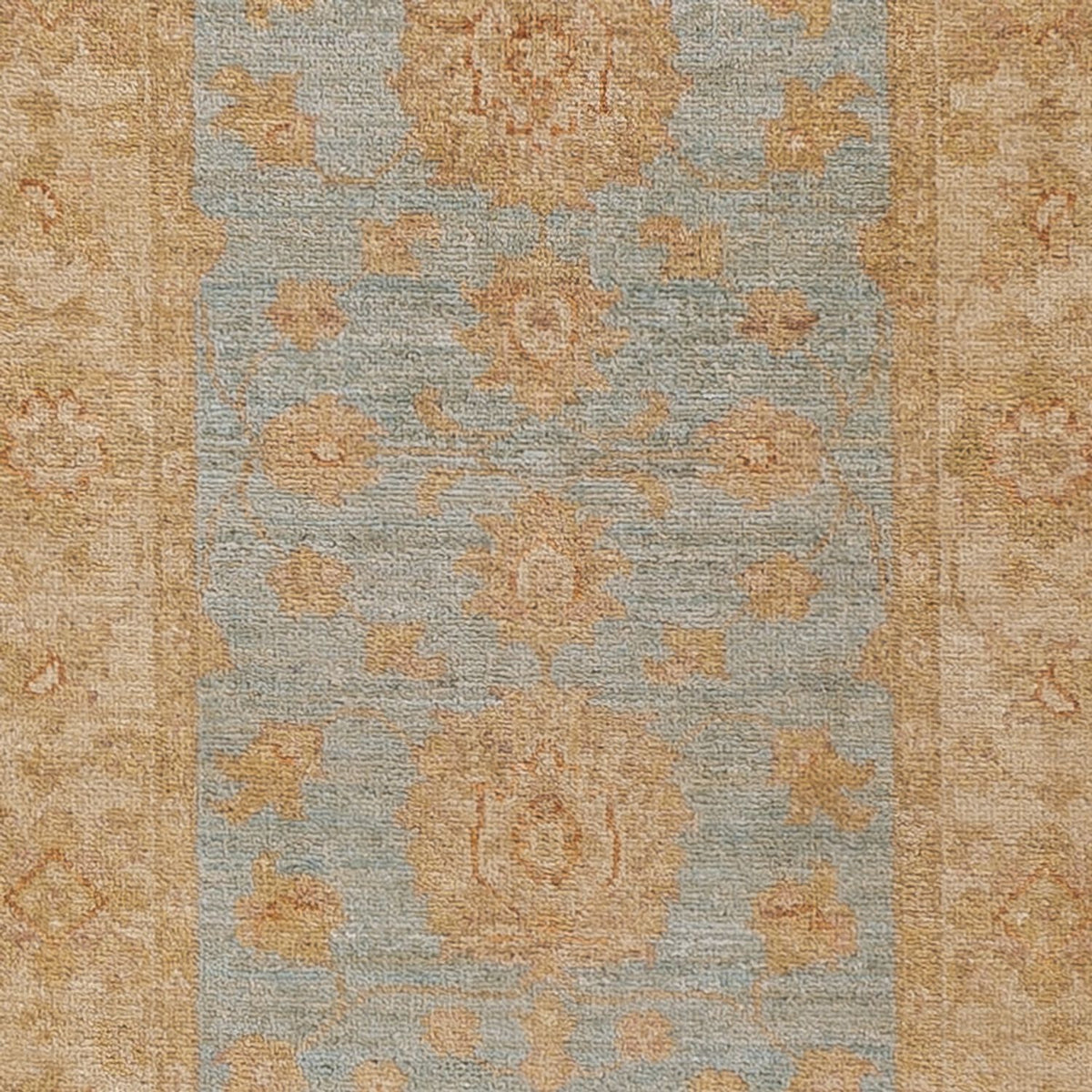 Tapis de couloir Tapis Ziegler - 248 x 61 cm - bleu clair