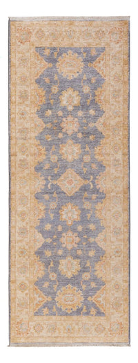 Tapis de couloir Tapis Ziegler - 198 x 72 cm - bleu pétrole