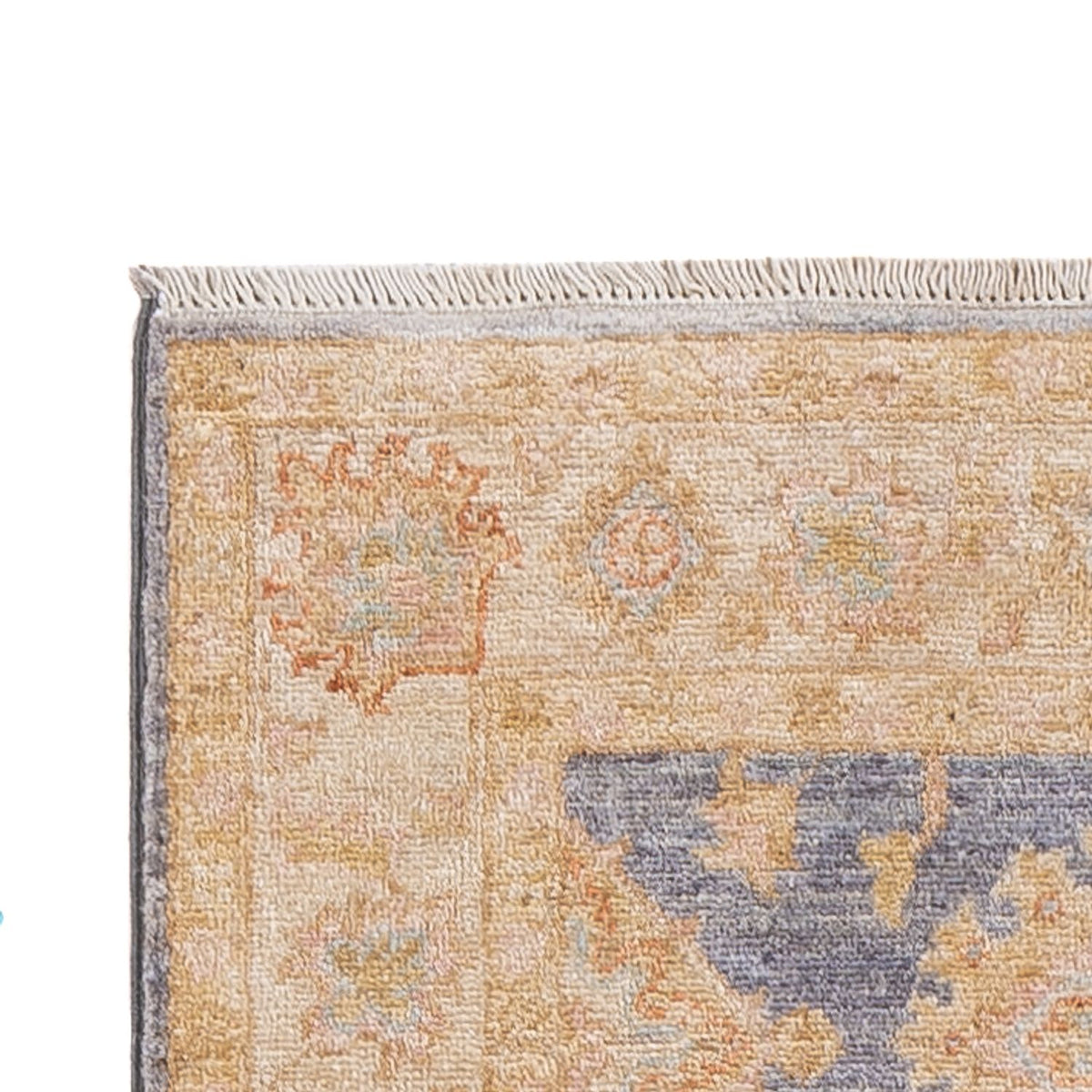 Tapis de couloir Tapis Ziegler - 198 x 72 cm - bleu pétrole