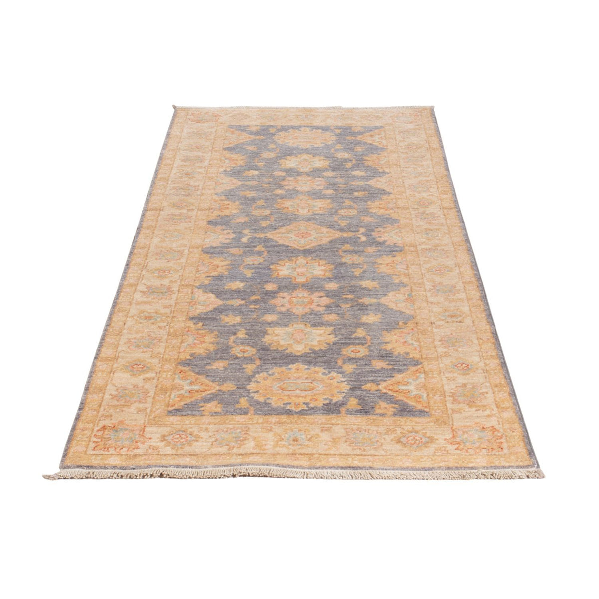 Tapis de couloir Tapis Ziegler - 198 x 72 cm - bleu pétrole