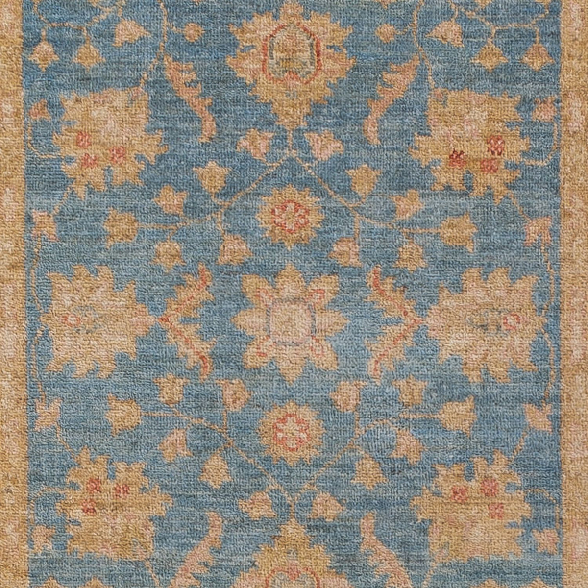 Tapis de couloir Tapis Ziegler - 250 x 80 cm - bleu