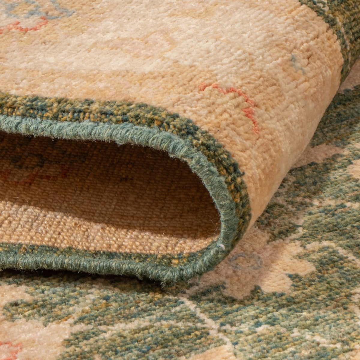 Tapis de couloir Tapis Ziegler - 393 x 83 cm - vert olive