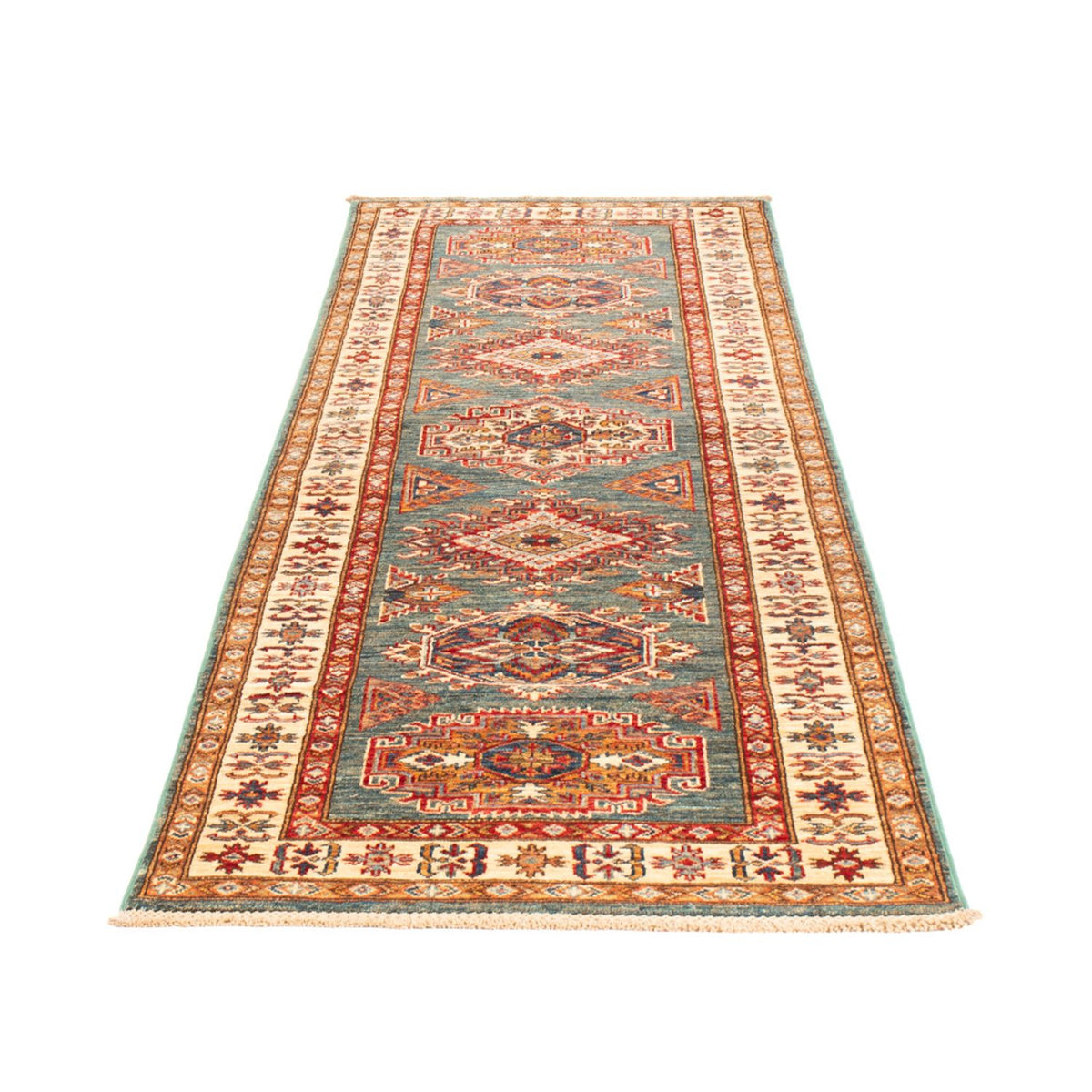 Tapis de couloir Tapis Ziegler - Kazak - 246 x 75 cm - multicolore