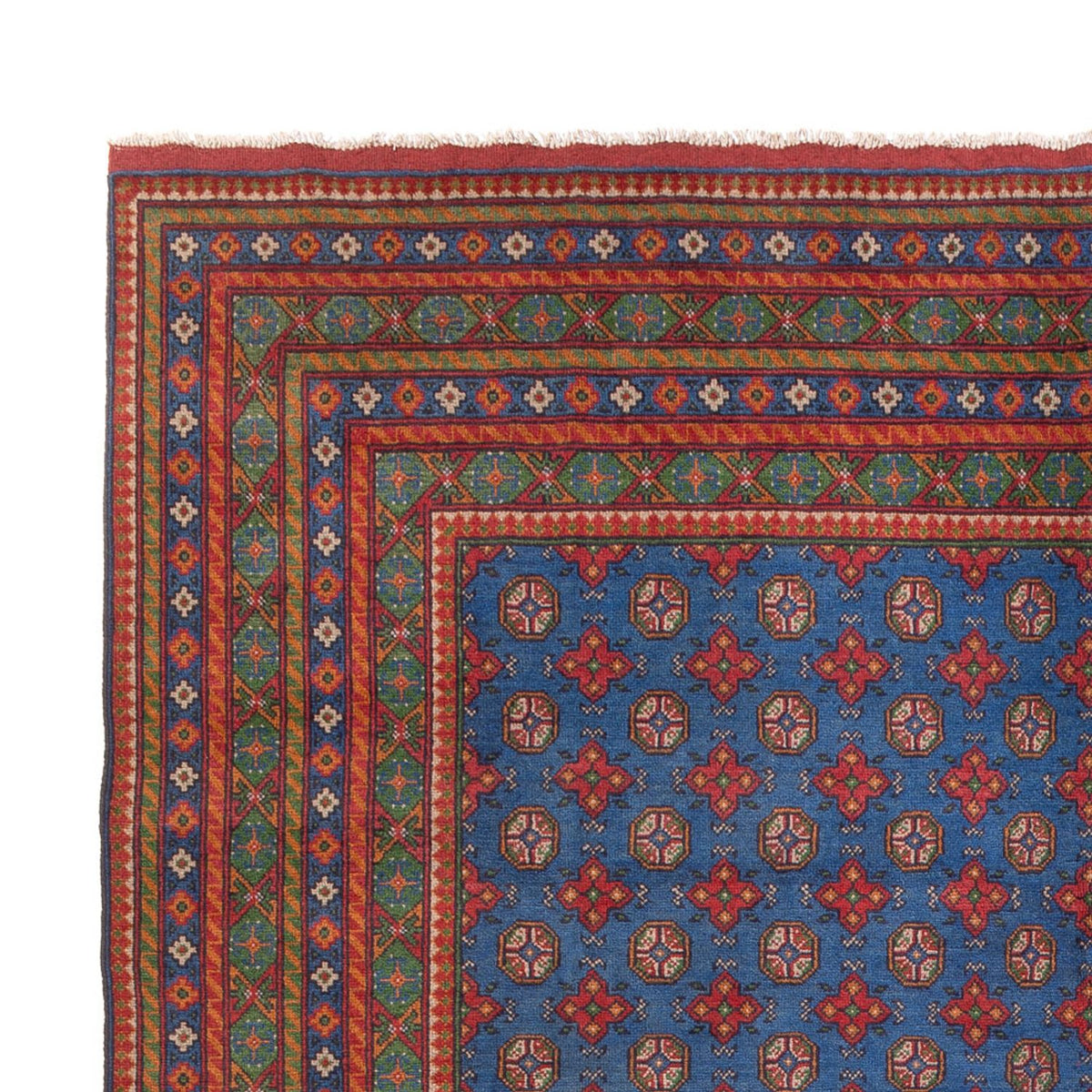 Tapis afghan - Filpa - 394 x 300 cm - bleu