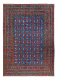 Tapis afghan - Filpa - 355 x 252 cm - bleu