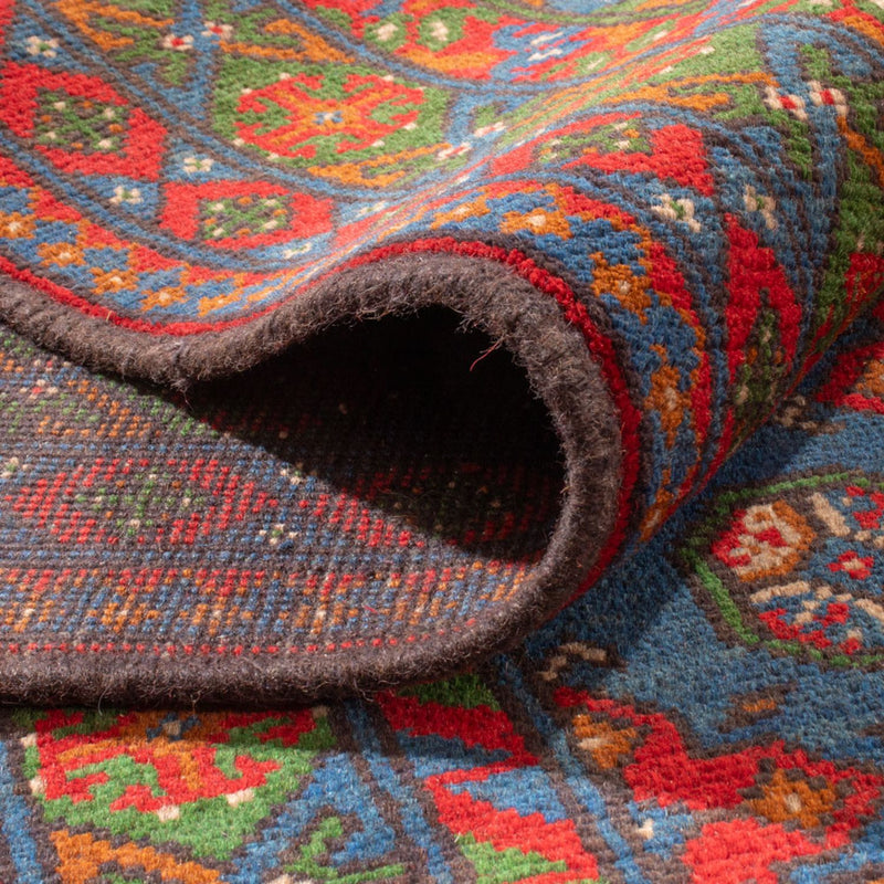Tapis afghan - Filpa - 355 x 252 cm - bleu