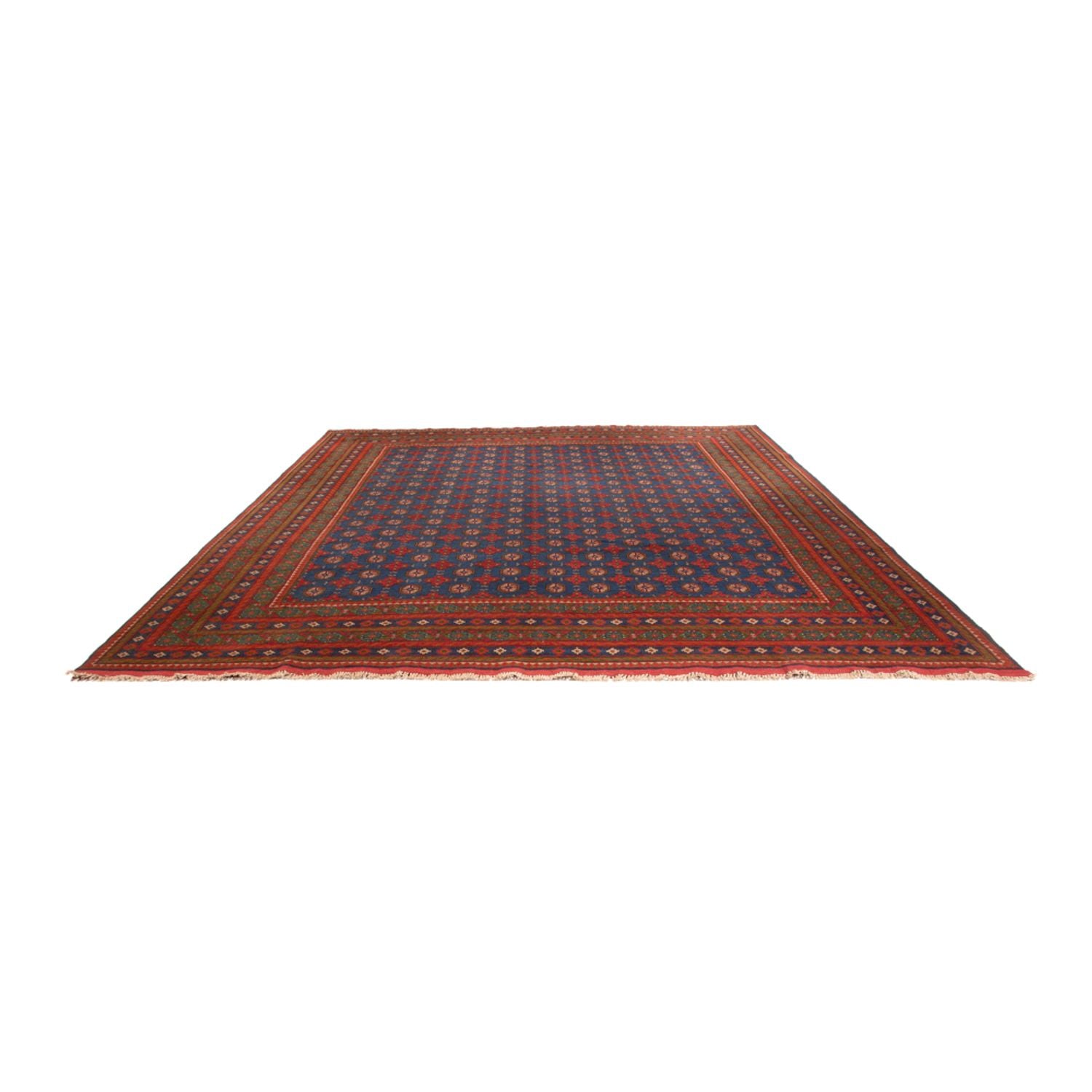 Tapis afghan - Filpa - 394 x 303 cm - bleu
