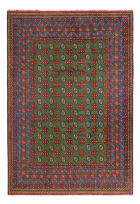 Tapis afghan - Filpa - 298 x 200 cm - vert