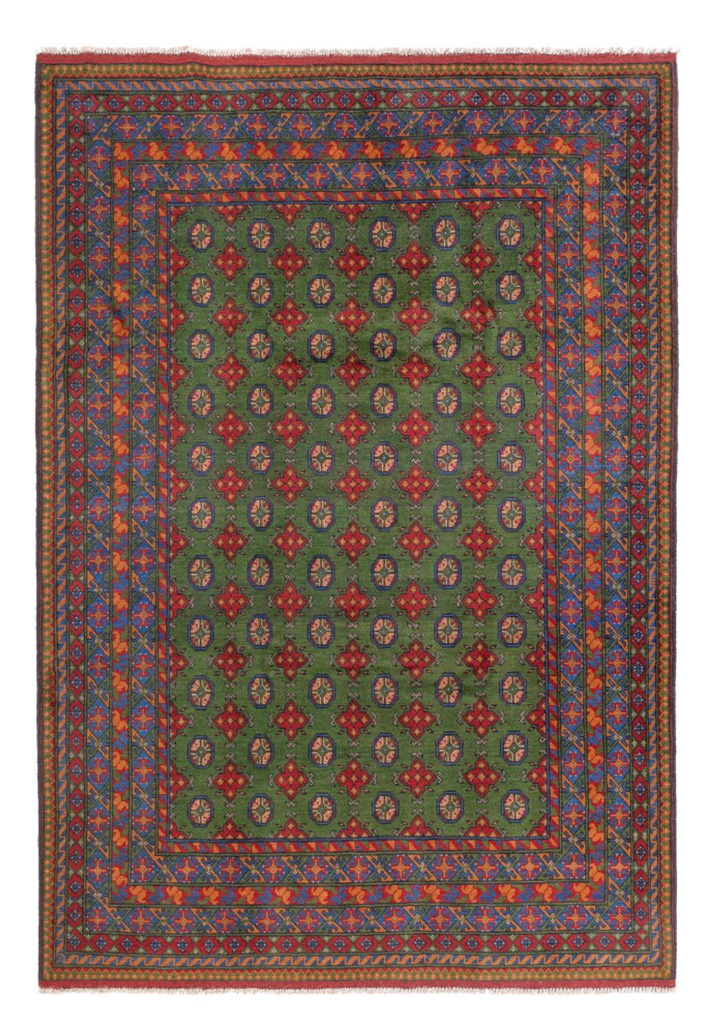 Tapis afghan - Filpa - 298 x 200 cm - vert