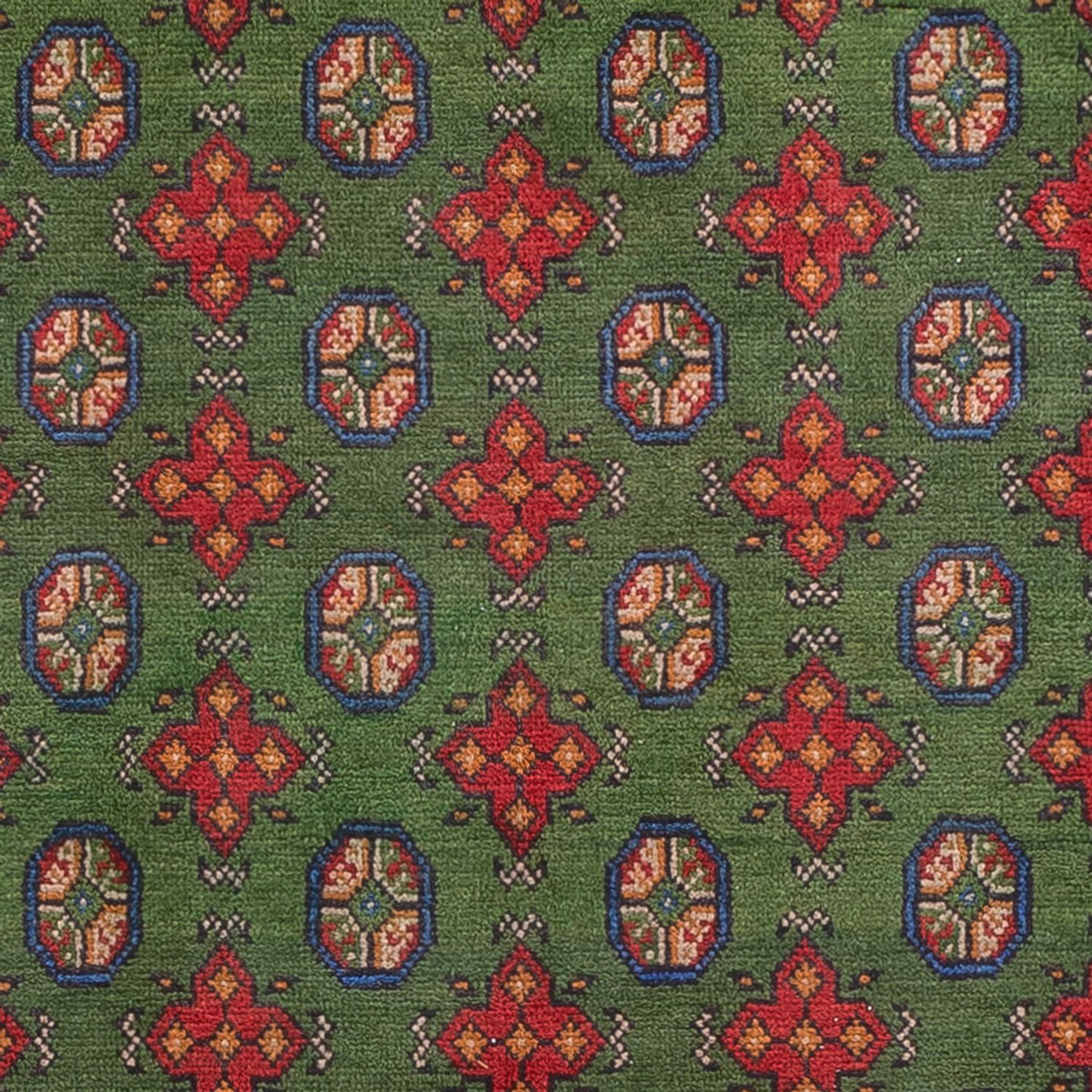 Tapis afghan - Filpa - 298 x 200 cm - vert