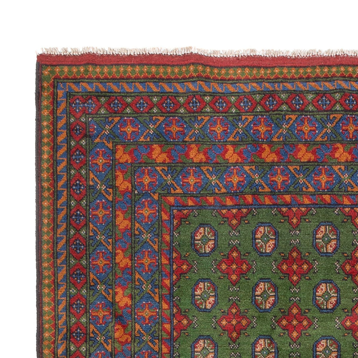 Tapis afghan - Filpa - 298 x 200 cm - vert