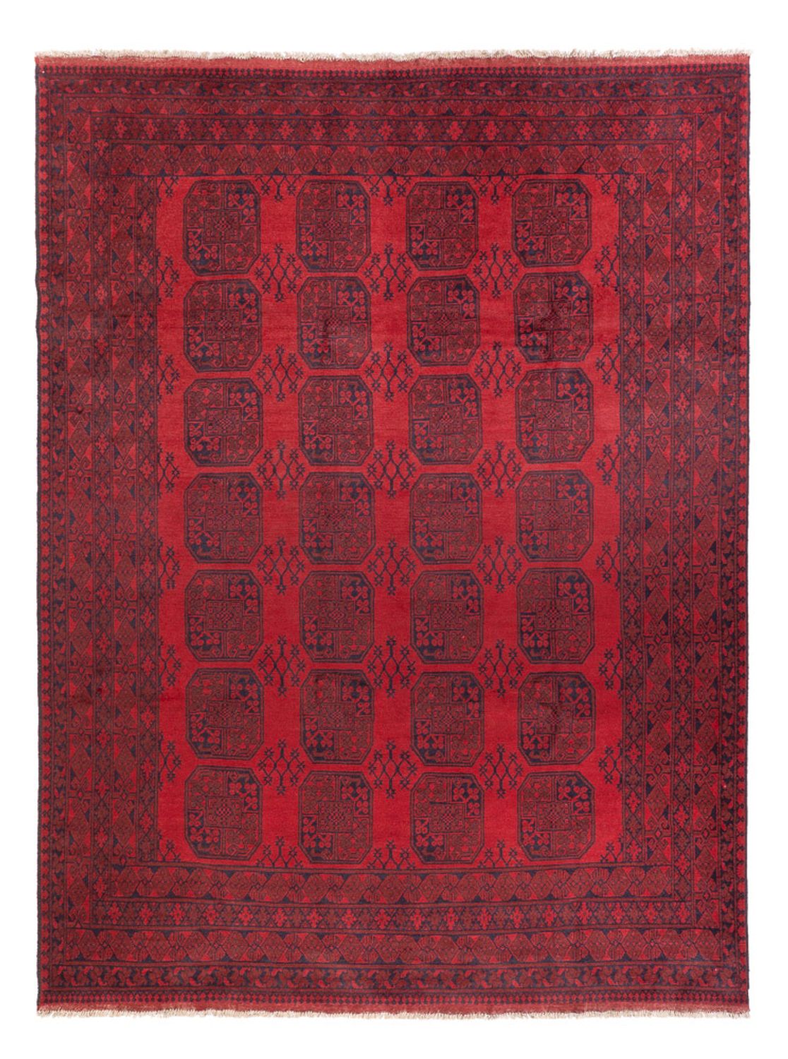Tapis afghan - Filpa - 350 x 253 cm - rouge