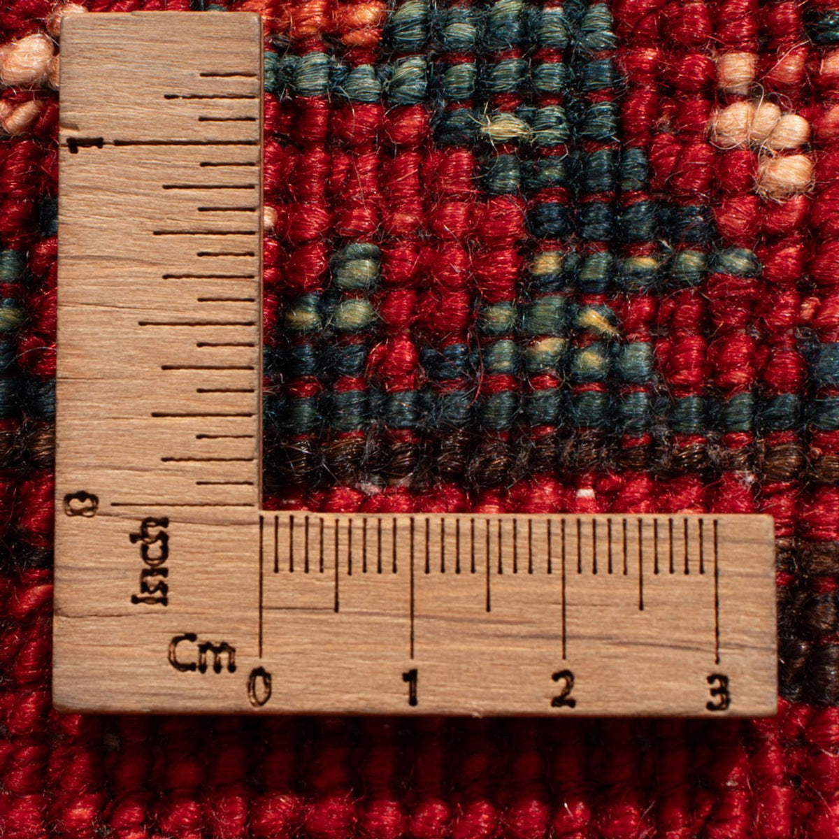 Tapis de couloir Tapis afghan - 220 x 87 cm - rouge