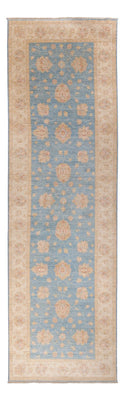 Tapis de couloir Tapis Ziegler - 396 x 121 cm - bleu clair