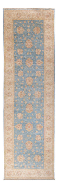 Tapis de couloir Tapis Ziegler - 396 x 121 cm - bleu clair