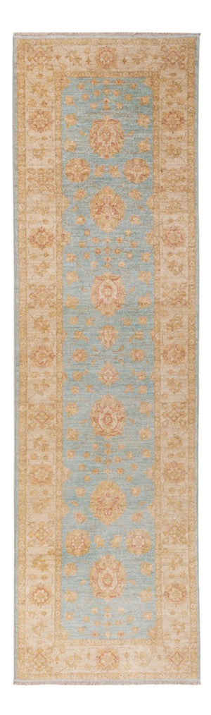Tapis de couloir Tapis Ziegler - 299 x 80 cm - bleu clair