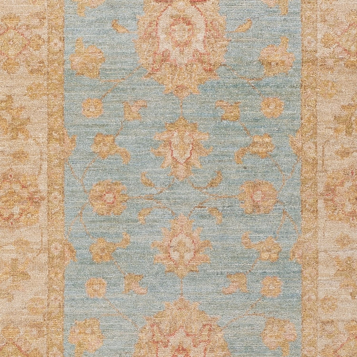 Tapis de couloir Tapis Ziegler - 299 x 80 cm - bleu clair