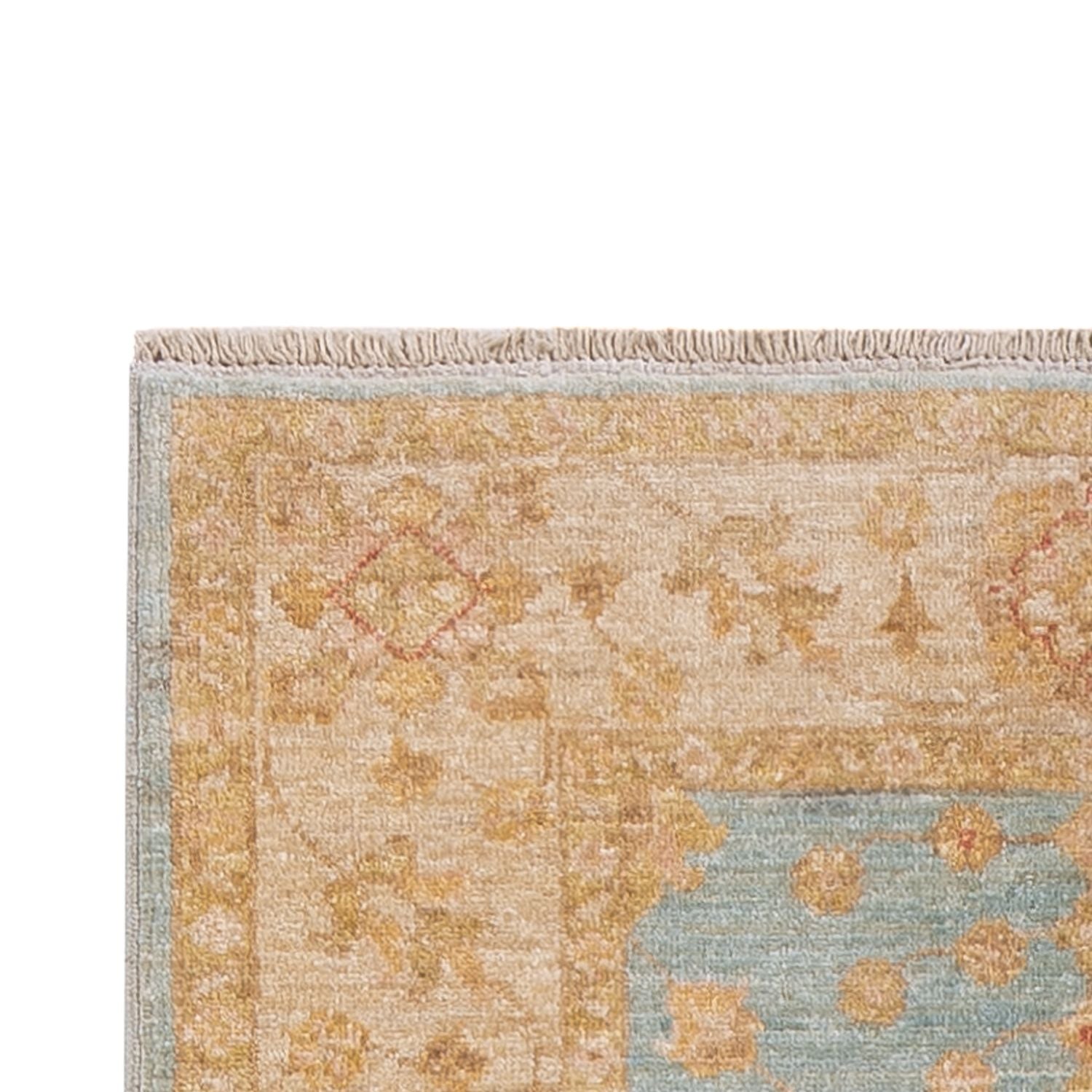 Tapis de couloir Tapis Ziegler - 299 x 80 cm - bleu clair