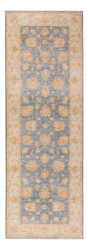 Tapis de couloir Tapis Ziegler - 243 x 81 cm - bleu pétrole