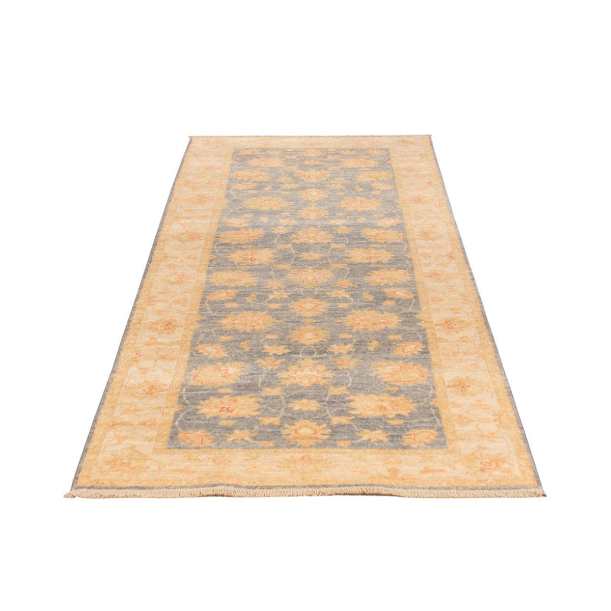 Tapis de couloir Tapis Ziegler - 243 x 81 cm - bleu pétrole